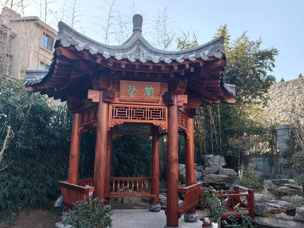 亭子#長(zhǎng)廊#仿古建筑 #園林景觀工程 #古建青磚青瓦磚雕