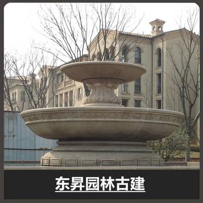 廠家供應(yīng) 石雕水缽 花崗巖石雕噴泉 歐式多層水缽 可來(lái)圖定制